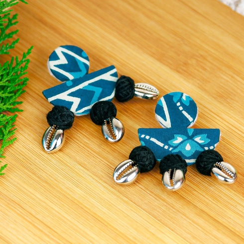 Blue Deepak Earrings - The Earth Store - Fashion Accessories